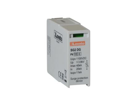 Lovato Single Phase Replacement cartridge, 40kA, DIN Rail Mount [SGX02DG600M2]; 248-5673