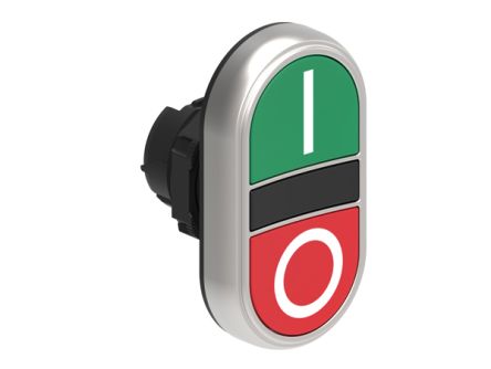 Lovato LPCBL71 Series Green, Red Momentary Push Button, 22mm Cutout [LPCB7123]; 248-6019