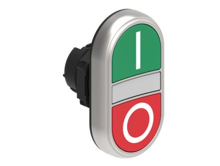 Lovato LPCBL71 Series Green, Red Spring Return Push Button, 22mm Cutout [LPCBL7123]; 248-6023