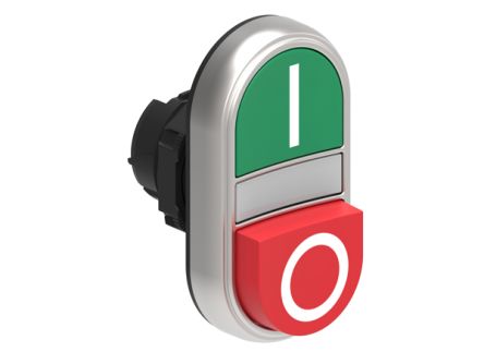 Lovato LPCBL72 Series Green, Red Spring Return Push Button, 22mm Cutout [LPCBL7223]; 248-6025