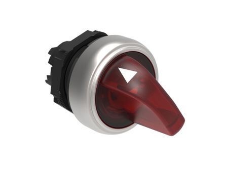 Lovato LPCSL12 Series 2 Position Selector Switch Head, 22mm Cutout, Red Handle [LPCSL1204]; 248-6027