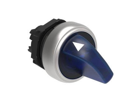 Lovato LPCSL12 Series 2 Position Selector Switch Head, 22mm Cutout, Blue Handle [LPCSL1206]; 248-6029