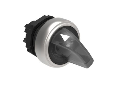 Lovato LPCSL12 Series 2 Position Selector Switch Head, 22mm Cutout, White Handle [LPCSL1208]; 248-6031