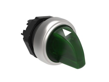 Lovato LPCSL13 Series 3 Position Selector Switch Head, 22mm Cutout, Green Handle [LPCSL1303]; 248-6032