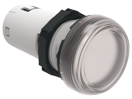 Lovato, LPML, Panel Mount Clear LED Pilot Light, 22mm Cutout, IP66, IP67, IP69K, Round, 24V [LPMLB7]; 248-6049