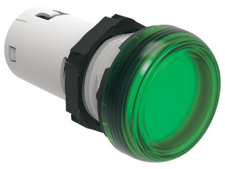 Lovato, LPML, Panel Mount Green LED Pilot Light, 22mm Cutout, IP66, IP67, IP69K, Round, 48V [LPMLD3]; 248-6050