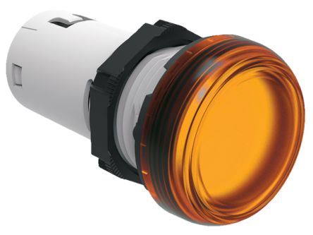 Lovato, LPML, Panel Mount Orange LED Pilot Light, 22mm Cutout, IP66, IP67, IP69K, Round, 120V [LPMLE1]; 248-6056