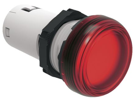 Lovato, LPML, Panel Mount Red LED Pilot Light, 22mm Cutout, IP66, IP67, IP69K, Round, 120V [LPMLE4]; 248-6058