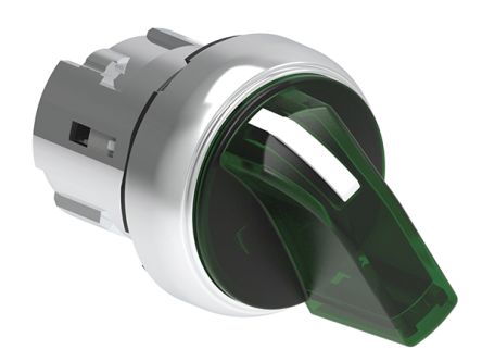 Lovato LPSSL12 Series 2 Position Selector Switch Head, 22mm Cutout, Green Handle [LPSSL1203]; 248-6113
