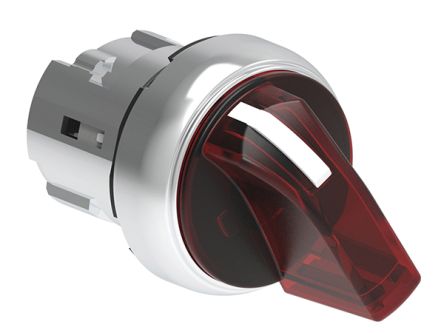Lovato LPSSL12 Series 2 Position Selector Switch Head, 29.5mm Cutout, Red Handle [LPSSL1204]; 248-6114