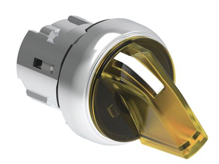 Lovato LPSSL12 Series 2 Position Selector Switch Head, 22mm Cutout, Yellow Handle [LPSSL1205]; 248-6115