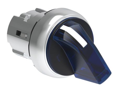 Lovato LPSSL12 Series 2 Position Selector Switch Head, 22mm Cutout, Blue Handle [LPSSL1206]; 248-6116