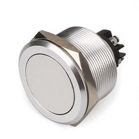 RS PRO Push Button Switch, Momentary, Panel Mount, 30.2mm Cutout, DPST, 250V ac, IP65 [0]; 248-9258