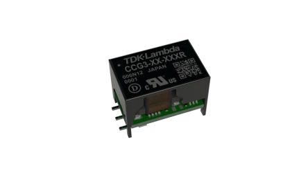 TDK-Lambda CCG DC-DC Converter, 12V dc/, 4.5 → 18 V dc Input, 3.12W, Through Hole [CCG3-12-12DR]; 248-9652