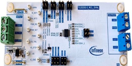 Infineon TLD22522RCLEVALTOBO1, TLD2252-2_RCL_EVAL LED Driver Evaluation Board for LITIX™ Basic+ TLD2252-2EP [TLD22522RCLEVALTOBO1]; 248-9756