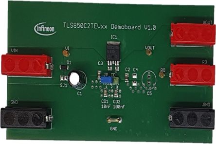Infineon TLS850C2TE V33 BOARD LDO Voltage Regulator for  TLS850C2TE V33 [TLS850C2TEV33BOARDTOBO1]; 248-9767