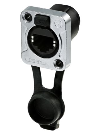 REAN Products Female Ethernet Connector, Snap-In 1 Port 1 -Way [RRE8F-Z-000-0]; 248-9830