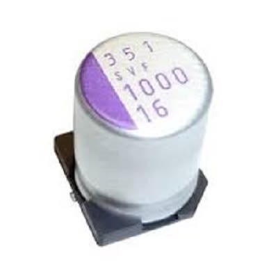 Panasonic 120μF Surface Mount Polymer Capacitor, 35V [35SVF120M]; 249-1193