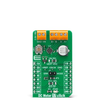 MikroElektronika DC Motor 17 Click Motor Controller for TC78H660FTG [MIKROE-4454]; 249-3403