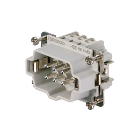 Weidmuller Contact Insert, 24A, Male, HE Series, 6 Contacts [1200000000]; 249-3423