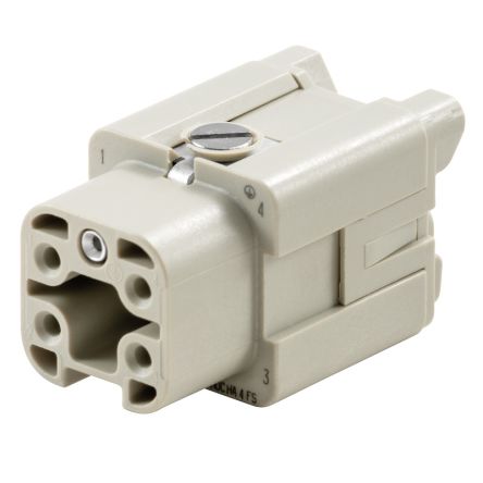 Weidmuller Contact Insert, 16A, Female, HA Series, 4 Contacts [1498400000]; 249-3439