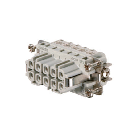 Weidmuller Contact Insert, 16A, Female, HA Series, 10 Contacts [1650620000]; 249-3447