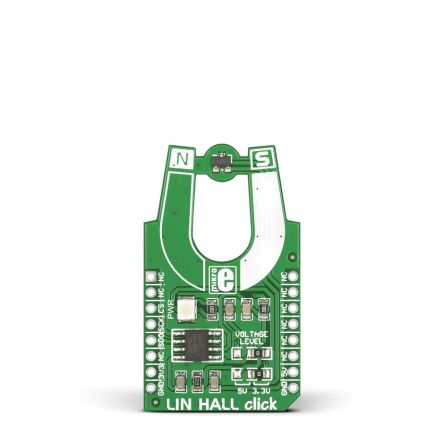 MikroElektronika LIN HALL Click Magnetic Switch Module for MCP3201, MLX90242 [MIKROE-1648]; 249-3924