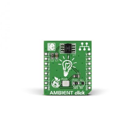 MikroElektronika Ambient click Optical Sensor Board for MLX75305 [MIKROE-1890]; 249-3926