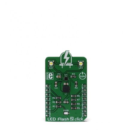 MikroElektronika MIKROE-2830, LED Flash 2 Click LED Driver LED Driver for MIC2870 for Flash or Torch Light [MIKROE-2830]; 249-3949