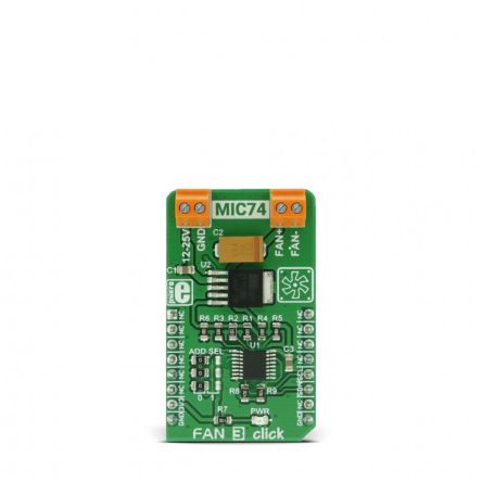 MikroElektronika Fan 3 Click Fan Controller for MIC74 - 2, MIC29152 for Fan [MIKROE-2841]; 249-3952