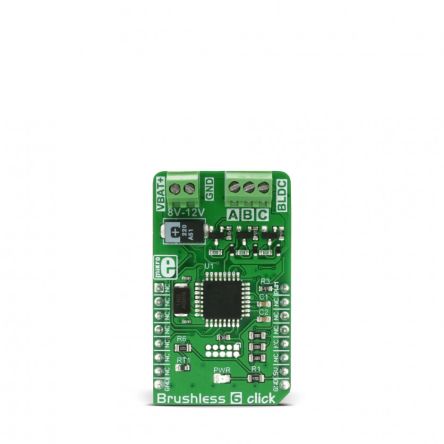 MikroElektronika Brushless 6 Click BLDC Motor for ATmega8A for BLDC Motors [MIKROE-2847]; 249-3954