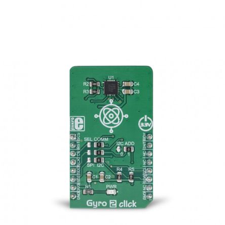 MikroElektronika Gyro 2 Click Angle Sensor Angle Sensor Board for FXAS21002C [MIKROE-3300]; 249-3963