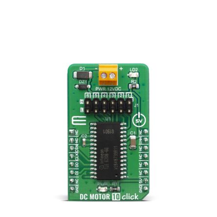 MikroElektronika DC Motor 10 Click DC Motor Driver for TLE 6208-6 G [MIKROE-3879]; 249-3982
