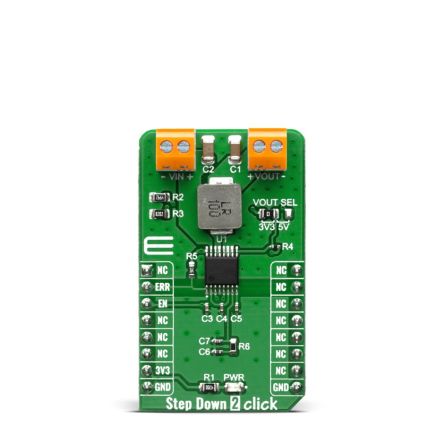 MikroElektronika Step Down 2 Click Step-Down Regulator for L6986HTR for LNMs, PLCs [MIKROE-3895]; 249-3986