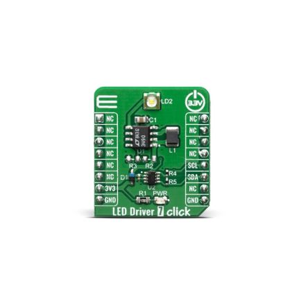 MikroElektronika MIKROE-3917, LED Driver 7 Click LED Driver LED Driver for LTC3490 for Portable Lighting, Rechargeable [MIKROE-3917]; 249-3992