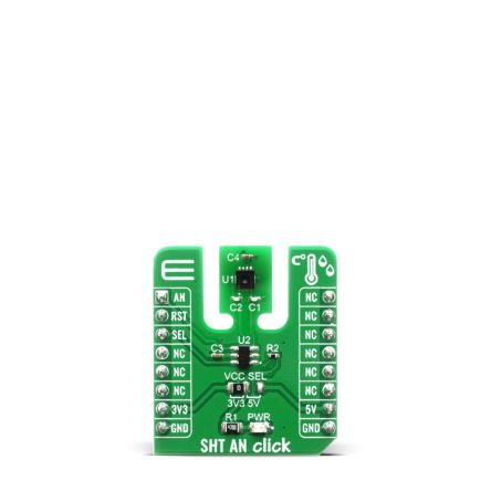 MikroElektronika SHT AN Click Temperature & Humidity Sensor Temperature Sensor Board for SHT31 ARP [MIKROE-3984]; 249-4000