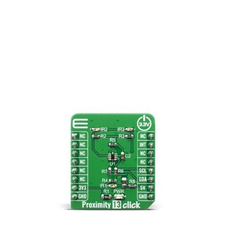 MikroElektronika Proximity 13 Click Proximity Sensor mikroBus Click Board for SI1153-AB09-GMR [MIKROE-3991]; 249-4002