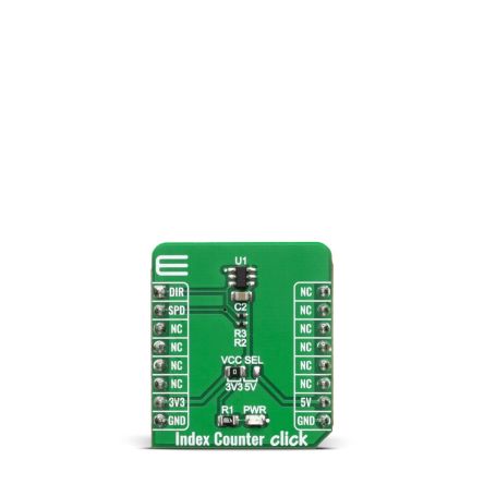MikroElektronika Index Counter Click Hall Effect Sensor mikroBus Click Board for TLE4966K [MIKROE-4005]; 249-4009