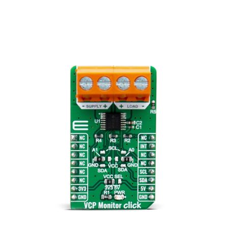 MikroElektronika VCP Monitor Click Power Monitor for NA260AIPWR for Battery Chargers [MIKROE-4039]; 249-4014