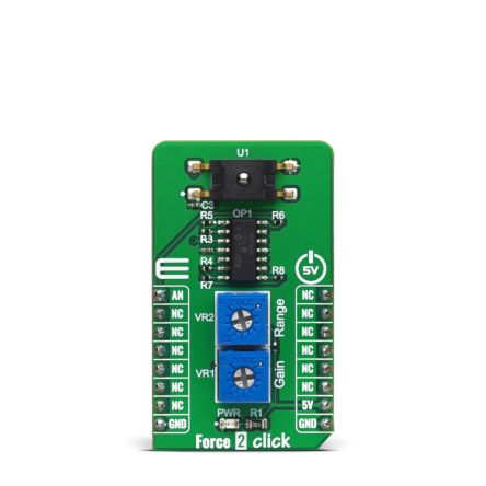 MikroElektronika Force 2 Click Sensor Add-On Board for FSS1500NGT [MIKROE-4046]; 249-4016