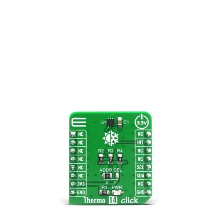 MikroElektronika Thermo 14 Click Temperature & Humidity Sensor Temperature Sensor Board for STTS22H [MIKROE-4132]; 249-4055