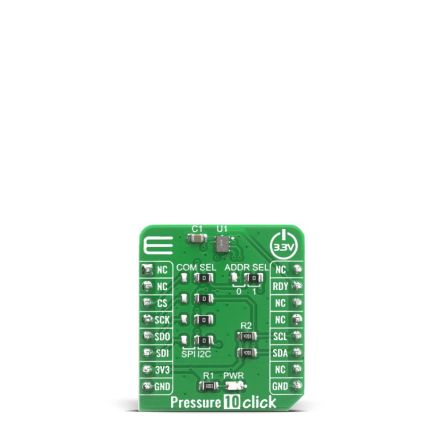 MikroElektronika Pressure 10 Click Barometric Pressure Sensor mikroBus Click Board for HSPPAD042A [MIKROE-4142]; 249-4058