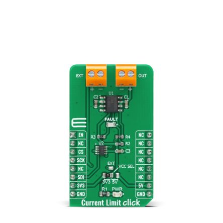 MikroElektronika Current Limit Click Intelligent Power Switch for MAX890L for Power Supplies [MIKROE-4271]; 249-4079