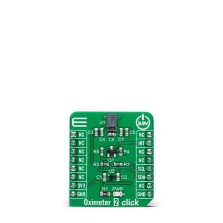 MikroElektronika Oximeter 2 Click Biometric Sensor mikroBus Click Board for ADPD144RI [MIKROE-4292]; 249-4083