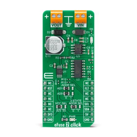 MikroElektronika eFuse 2 Click Power Management for TPS259631 [MIKROE-4335]; 249-4089