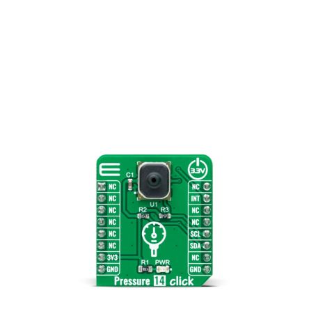 MikroElektronika Pressure 14 Click Pressure Sensor mikroBus Click Board for ABP2LANT060PG2A3XX [MIKROE-4424]; 249-4095