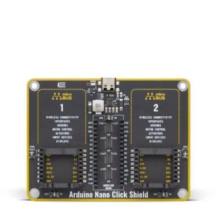 MikroElektronika Arduino Nano Click Shield Shield MIKROE-4443 [MIKROE-4443]; 249-4099