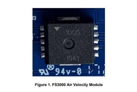 Renesas Electronics FS3000 Series Air Velocity Module Airflow Sensor for Air, 1 m/s Min, 15 m/s Max [FS3000-1005]; 249-4367