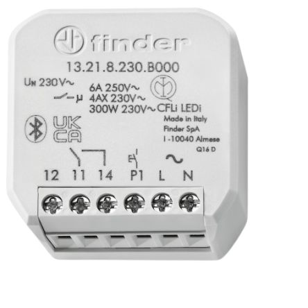 Finder Wall Mount Timer Relay, 250V, 1-Contact, 10s, SPDT [13.21.8.230.B000]; 249-4427