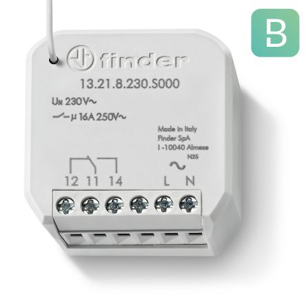 Finder Wall Mount Timer Relay, 250V, 1-Contact, 10s, SPDT [13.21.8.230.S000]; 249-4428